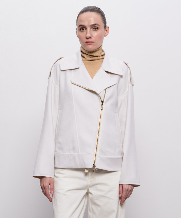 MooRER Куртка VIANA-J цвета айвори из шерсти и кашемира VIANAJDWB изображение 3