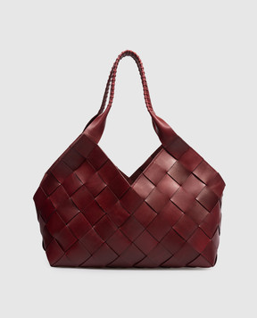 Dragon Бордовая кожаная сумка Castello DGS68111