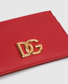 Dolce&Gabbana Красный кожаный картхолдер BI0330A3P00