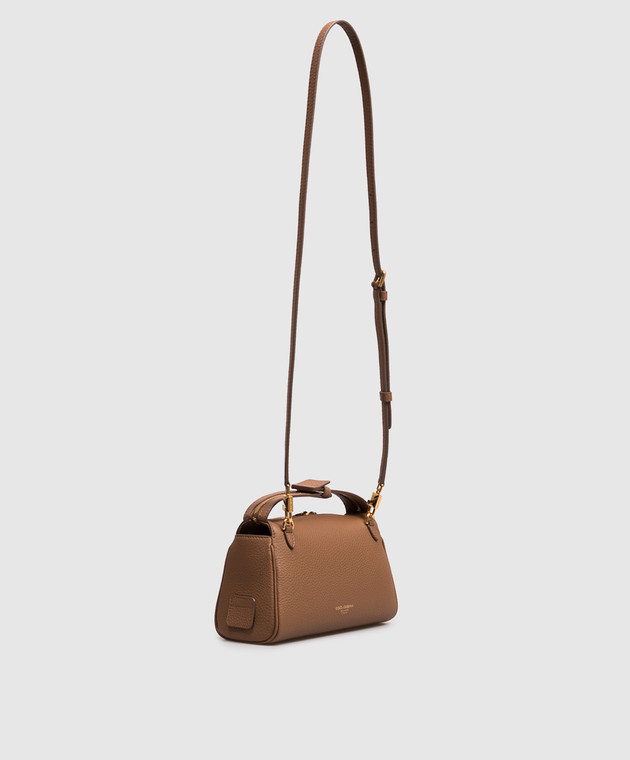 Dolce&Gabbana Коричневая кожаная сумка Vittoria BB7889A0841 изображение 3