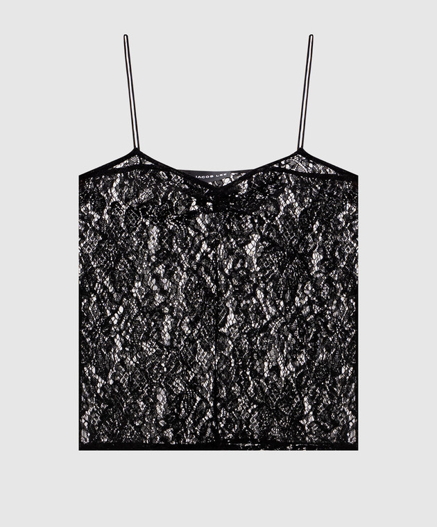 Jacob Lee Черный топ из кружева WT0158AW26B