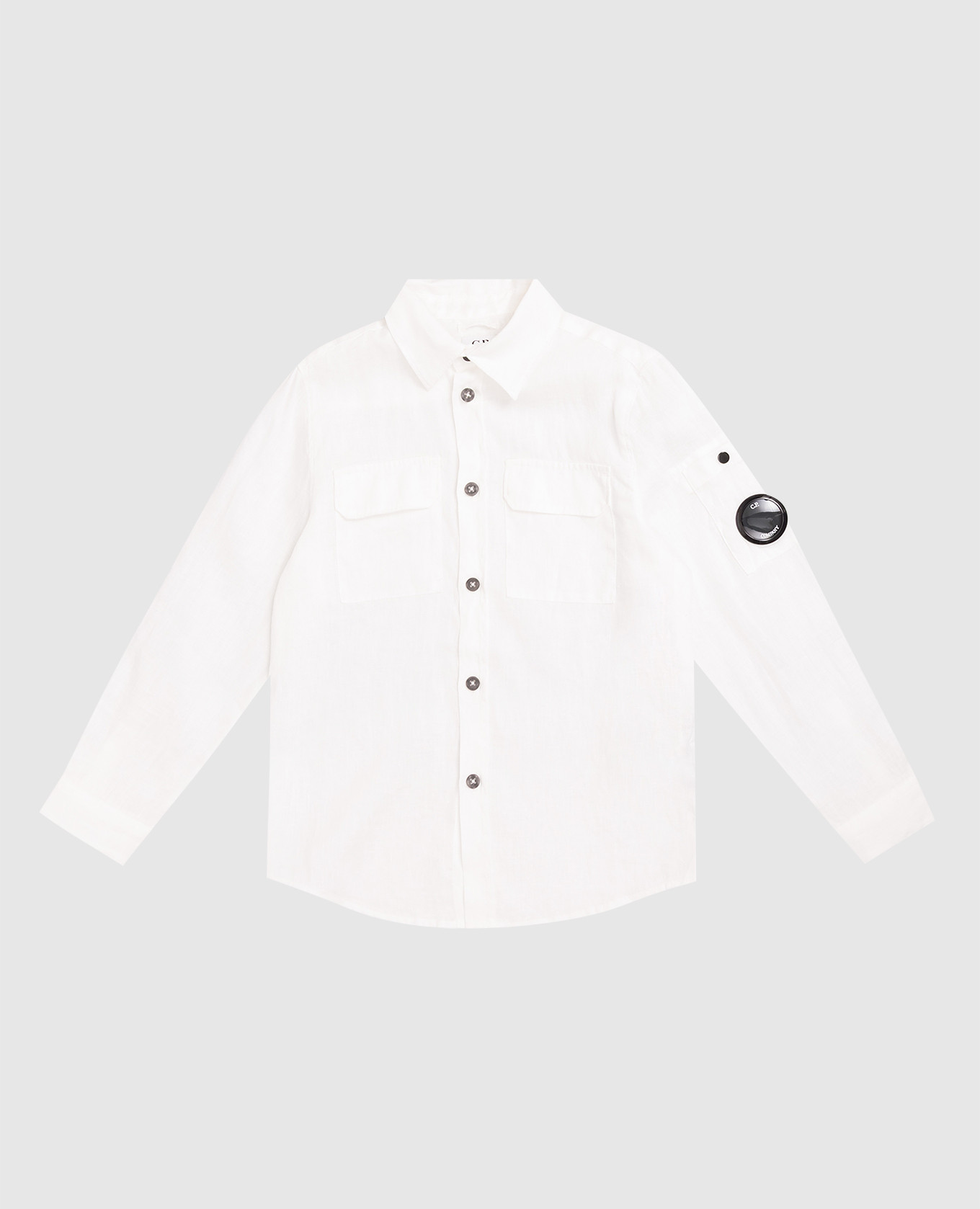 

Детская белая футболка из льна, Белый, Футболки