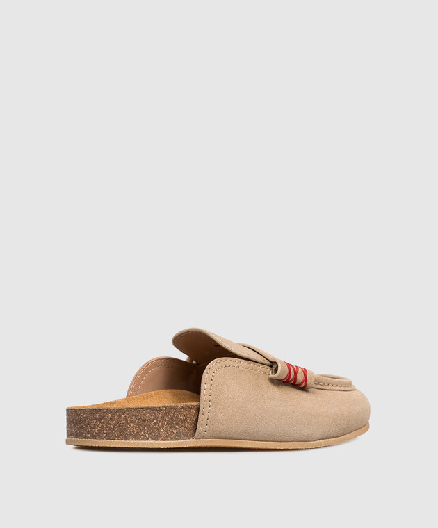 Babe Pay Pls Бежеві замшеві мюлі SABOT зображення 3