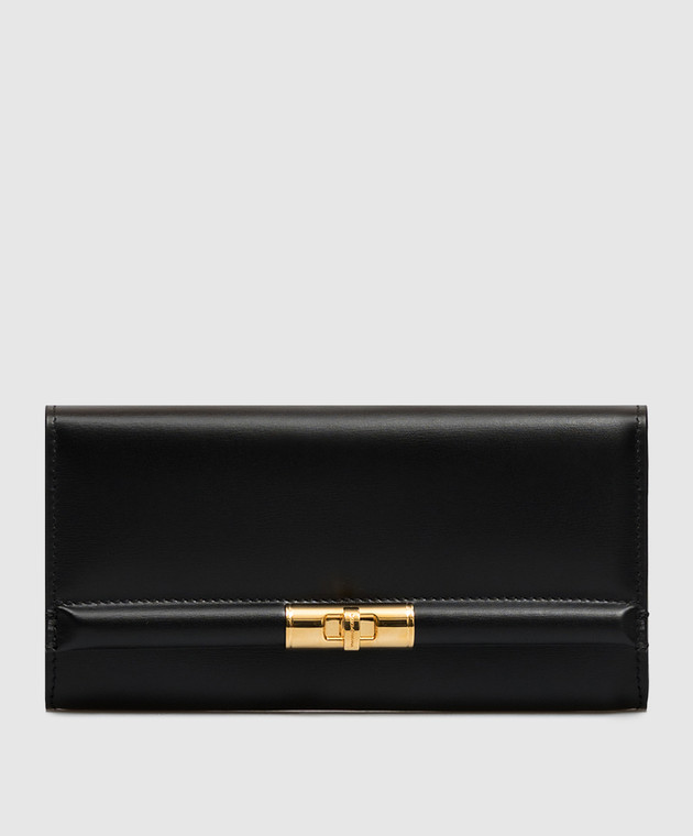 Dolce&Gabbana Чорни шкіряний гаманець Marlene BI3507A3G19