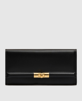 Dolce&Gabbana Чорни шкіряний гаманець Marlene BI3507A3G19