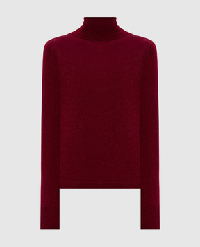 Allude Красный гольф с шерстью мериноса с люрексом 25564102