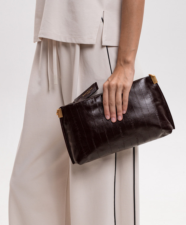 Gianni Chiarini Бордова шкіряна сумка крос-боді Fanny BS12644EEL зображення 2