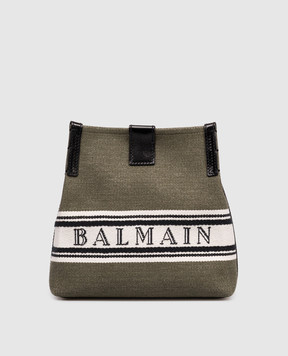 Balmain Сумка Release Bucket цвета хаки GN0CA032TJBR