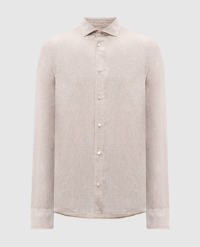 Peserico Бежевая рубашка из льна R56042D00152