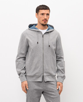 ISAIA Сіра меланжева спортивна куртка MFRI18J0300