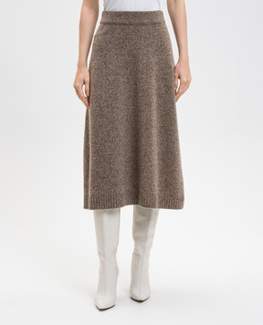 Max Mara Weekend Коричнева спідниця BARNABA з вовни BARNABA