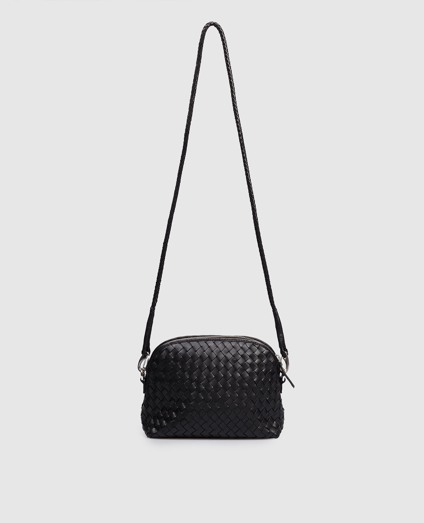 Черная кожаная сумка Fellini