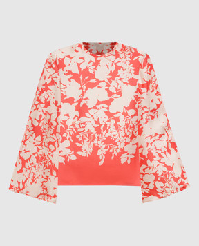 Agnona Блуза із шовку в квітковий принт TT1101YS4064
