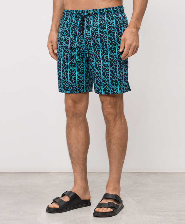 Stefano Ricci Чорні шорти для плавання M6B6200070B65405 зображення 2