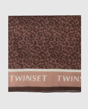 Twinset Платок в анималистический принт 261TA4210