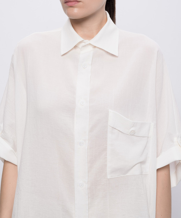 Y`S Yamamoto Біла сорочка з відворотами YKB16021 зображення 5