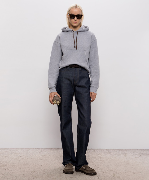 JW Anderson Серое утепленное худи JW0234PG1902 изображение 2