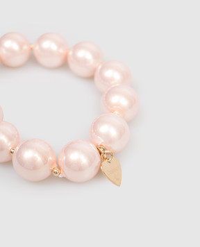 Dolman Bijoux Рожевий еластичний браслет з логотипом 33785