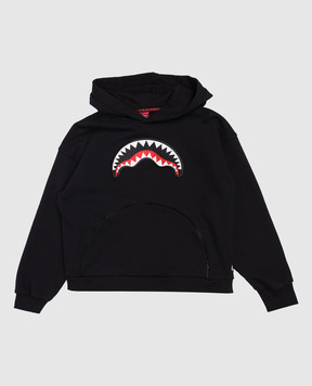 Sprayground Детское черное худи Bear in the Pocket SPY1391E