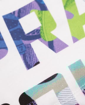 Sprayground Дитяча біла футболка в принт логотипа SPY1066