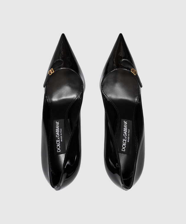 Dolce&Gabbana Черные кожаные лакированные туфли CD2004A1471 изображение 4