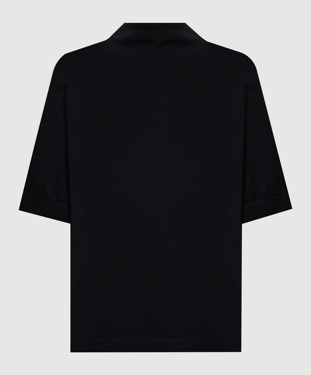Jil Sander Черная футболка из шерсти J02GC0158J14857