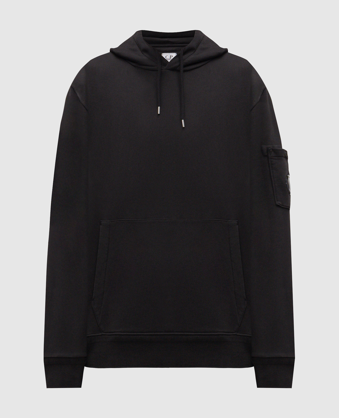 

Черные худи с патчем логотипа, Черный, Худи