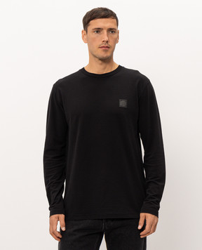 Stone Island Черный лонгслив с нашивкой логотипа L2S152100036S0F11