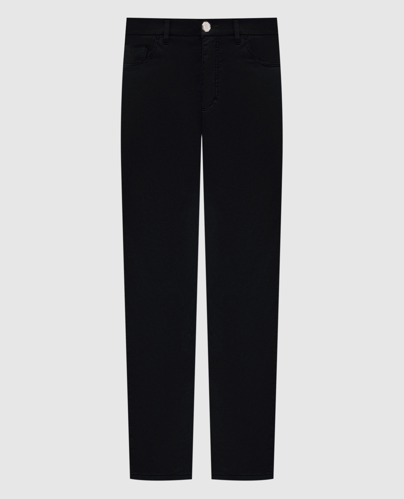 Черные брюки с патчем логотипа