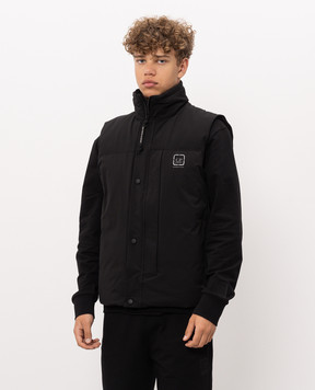 C.P. Company Metropolis Черный пуховой жилет LVE047A110739A