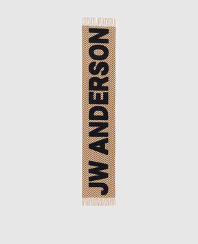 JW Anderson Шарф з вовною з нашивкою логотипа SA0011FA0501