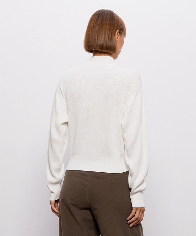 Brunello Cucinelli Кардиган цвета айвори из хлопка M19194706 изображение 4
