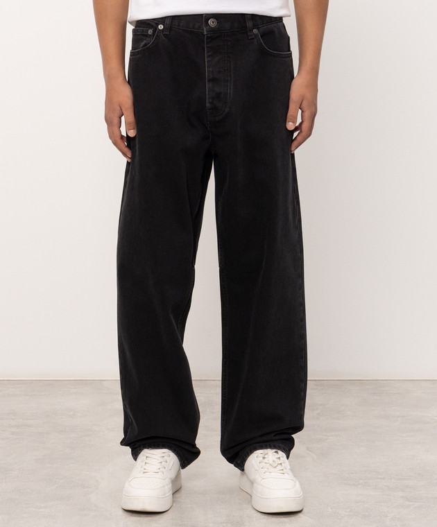 Off-White Черные джинсы 44MYA19DF26D001 изображение 3