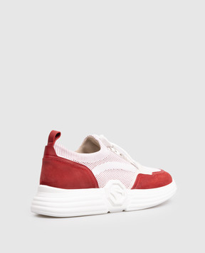 Stefano Ricci Белые кроссовки с монограммой логотипа UZ27G6682TSSDPW