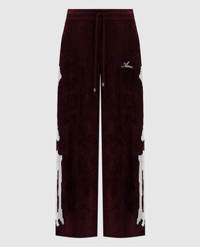 AMIRI Бордові спортивні штани з вишивкою логотипа AWBMPA1008