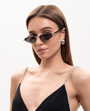 Valentino Сріблясті сонцезахисні окуляри Cat-Eye VG0035S
