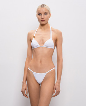 Dolce&Gabbana Белый купальник с логотипом DG O8B76JONO12