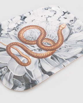 Les Ottomans Декоративна дерев'яна таця Snake TUS02S