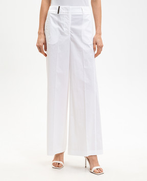 Peserico Белые брюки с брендовым патчем P0486101979