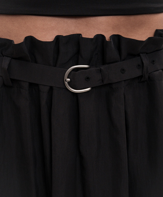 Ann Demeulemeester Черная юбка Haga из шелка B0014010FA731 изображение 5