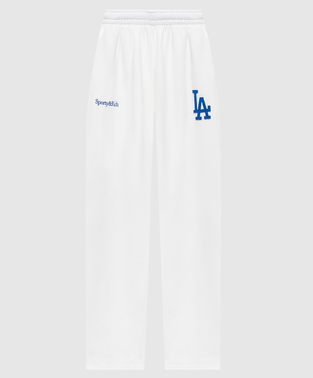 Sporty & Rich Белые спортивные штаны LA Serif PA071714669WH01