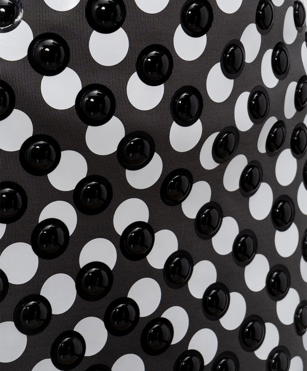 Fendi Сіра спідниця з брендовим принтом та аплікацією FZS025AW4P зображення 5