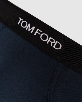 Tom Ford Синие трусы-брифы с логотипом T4LC11040