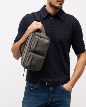 Givenchy Поясная сумка цвета хаки Essential BK50F8K17S