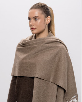 Max Mara Коричневый палантин BACI из кашемира BACI