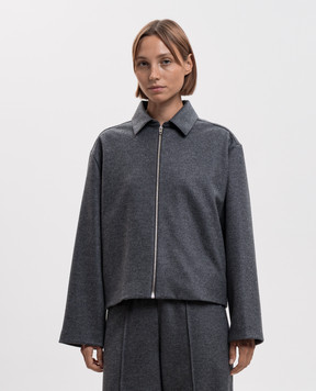 Jil Sander Серая куртка из шерсти J02BN0269J40045