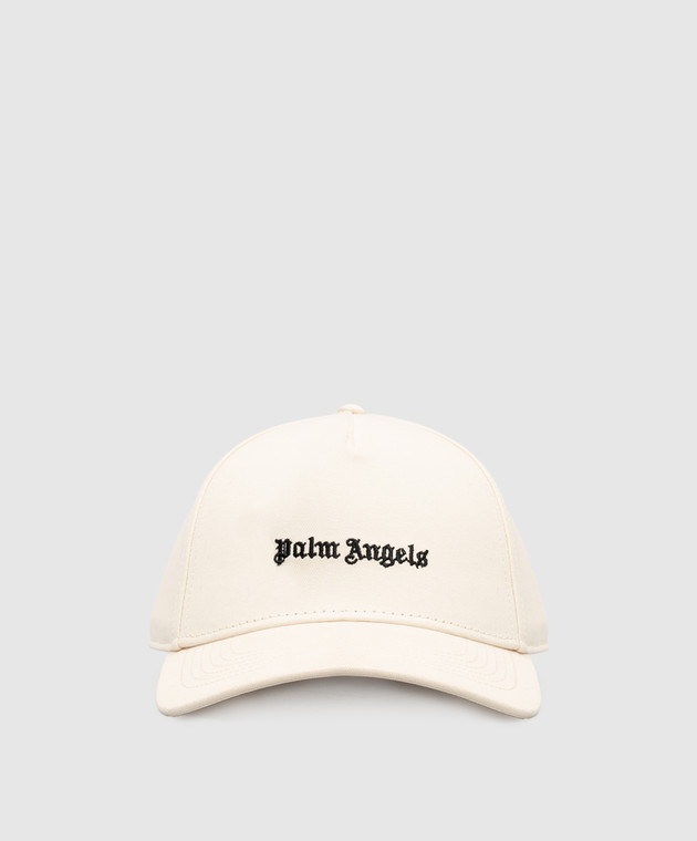 Palm Angels Кепка кольору айворі з вишивкою логотипа PAMLB001FB001m