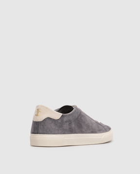 Brunello Cucinelli Сірі замшеві кеди MZUCHHP330
