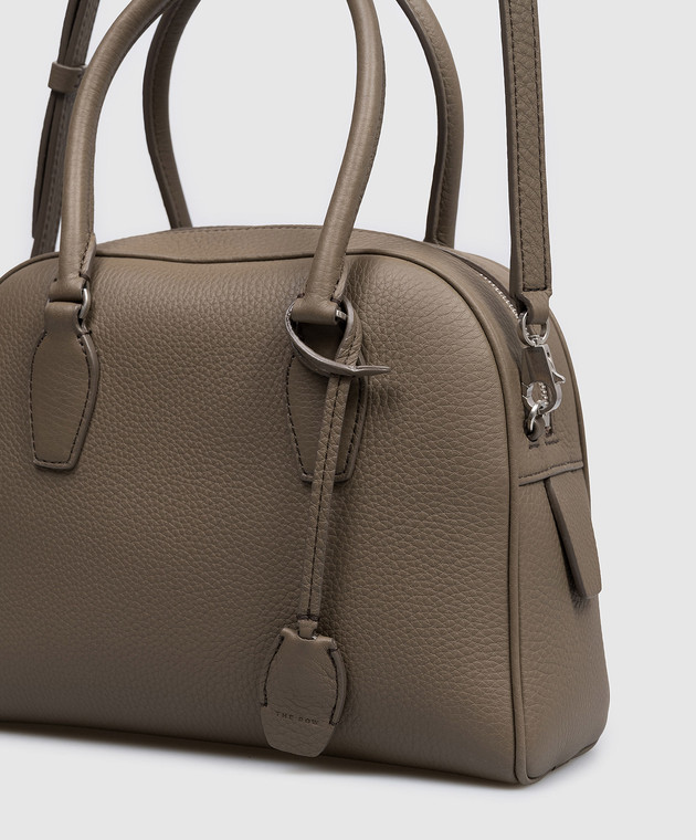 The Row Коричнева шкіряна сумка-тоут India 10.00 W1734L129 зображення 4