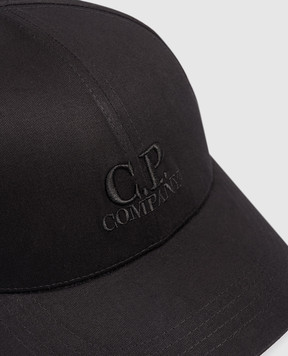 C.P. Company Детская черная кепка с вышивкой логотипа CPX005LOA04